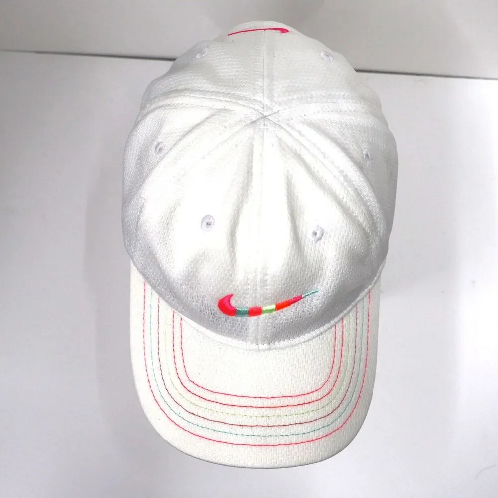 Nike Just So It‎ Rainbow Swoosh Child Hat Girls White